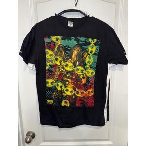 Y2K Crooks Castles Black Angel Graphic T Shirt Men's Size Medium